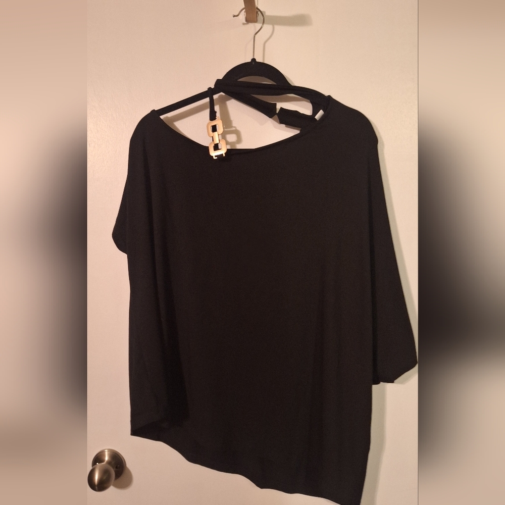 6 Items for $30 -NWOT Shein Asymmetrical Black Women's Top